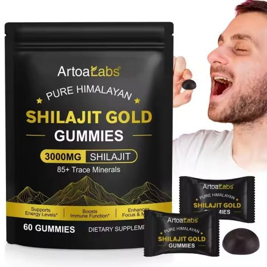 Organic Himalayan Shilajit Gold 60 Gummies 3000mg