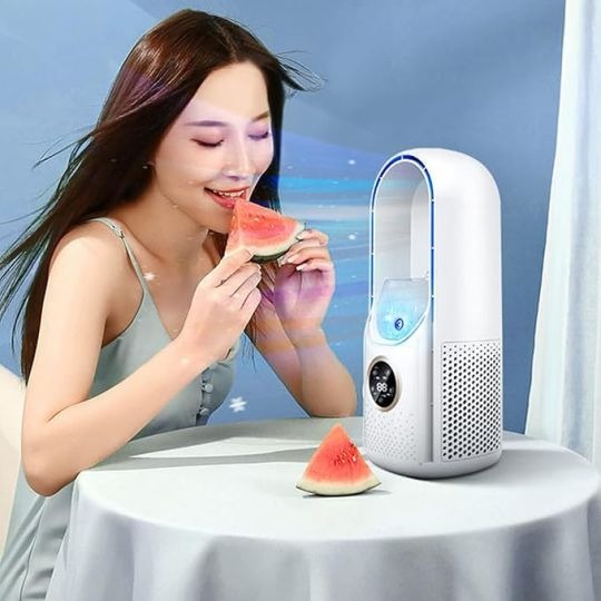 Portable Air Conditioner Fan Air Cooler Desk Cooler Fan with 6 Speeds