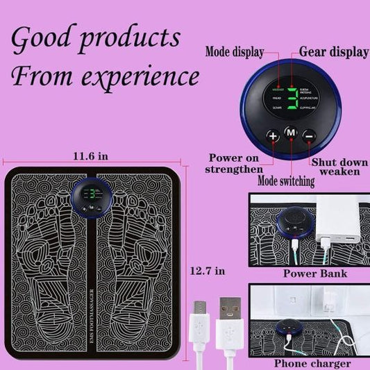 Digital Rechargeable 6 Vibration Foot Massager